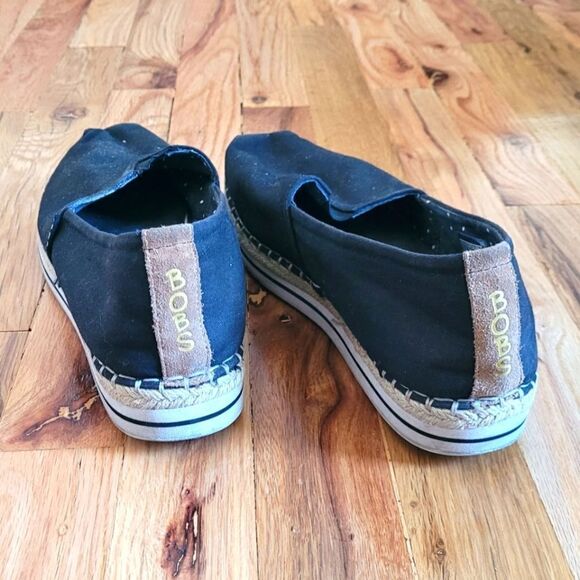 BOBS 32719 Breeze Memory Foam Black Espadrille Shoes Sz 9 - Picture 4 of 6